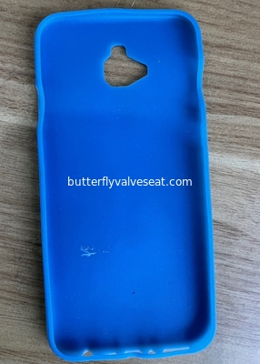 Capa de telefone celular de silicone de cor azul, Capa de iPhone personalizada