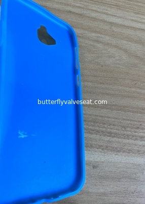 Capa de telefone celular de silicone de cor azul, Capa de iPhone personalizada