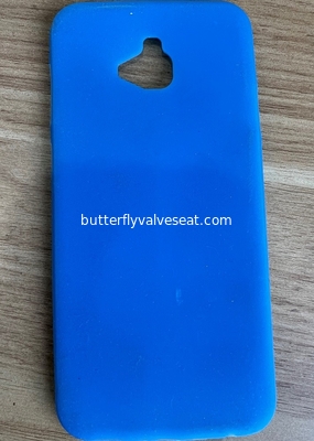 Capa de telefone celular de silicone de cor azul, Capa de iPhone personalizada