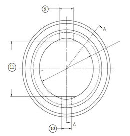 1&quot; - 54&quot; torcem baixo o material de Seat da válvula para a válvula da bolacha/borboleta do talão