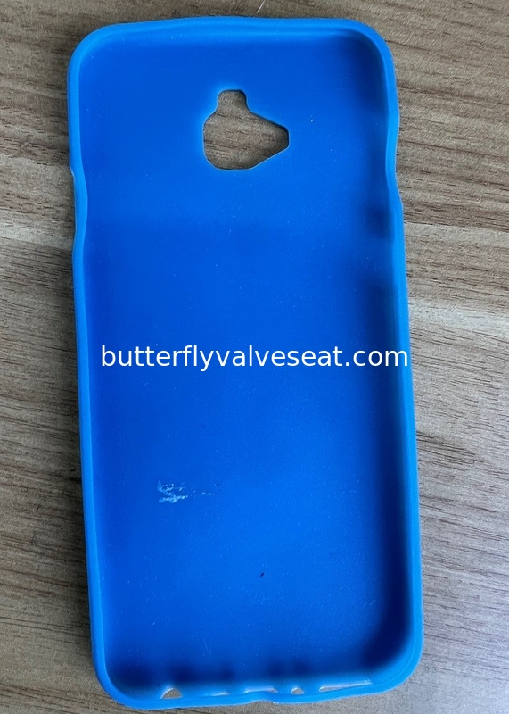 Capa de telefone celular de silicone de cor azul, Capa de iPhone personalizada